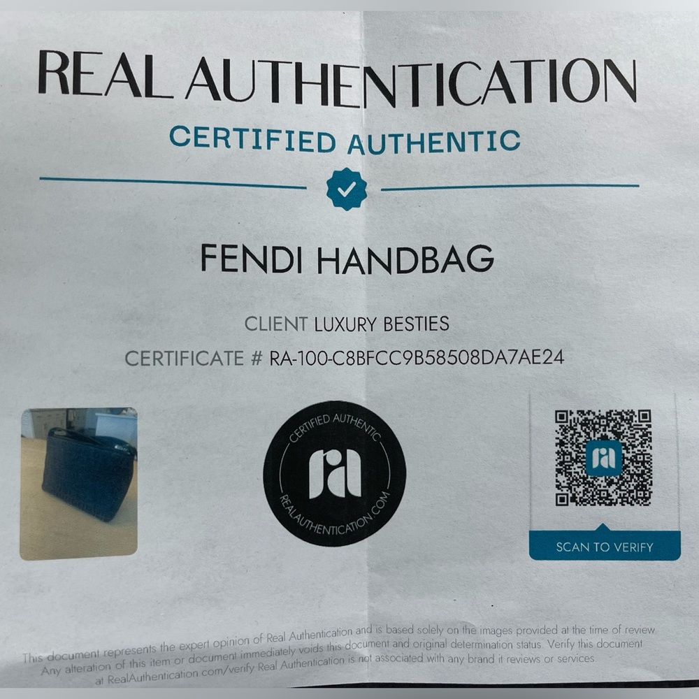 AUTHENTIC Fendi Black Zucca mini bag - Picture 5 of 5